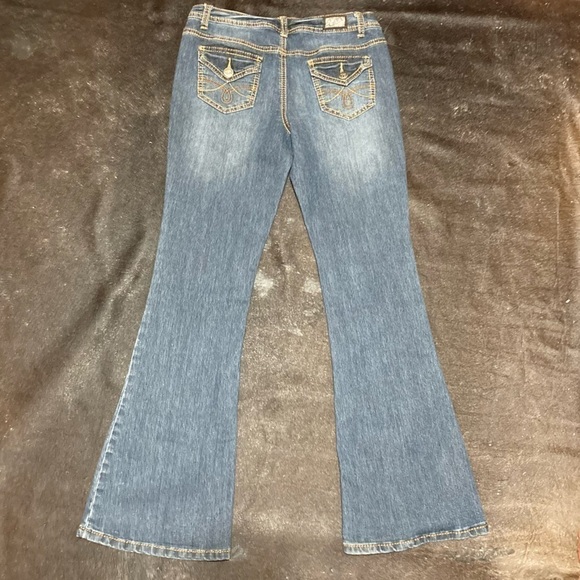 Earl Jeans mid rise boot cut flare denims Vintage 90s Y2K fashion size 9 GUC - Picture 2 of 14